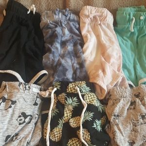 Lot of 7 pairs of girls shorts, Justice & Old Navy